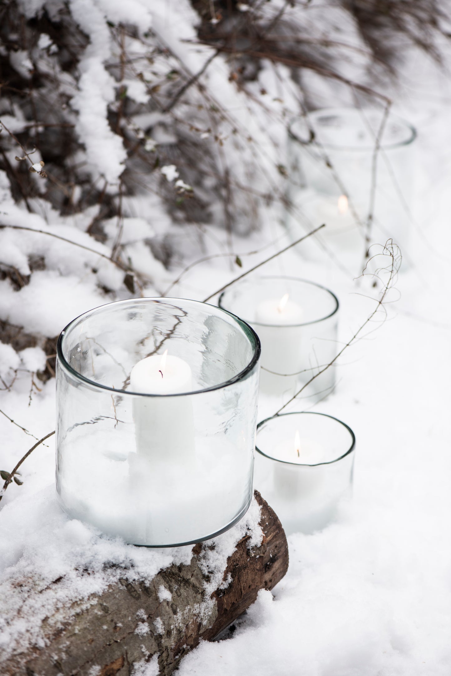 Lygte tykt glas mundblæst