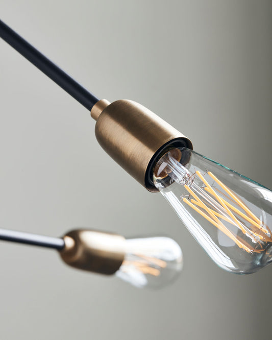 Lampe, HDMolecular, Sort, Messing