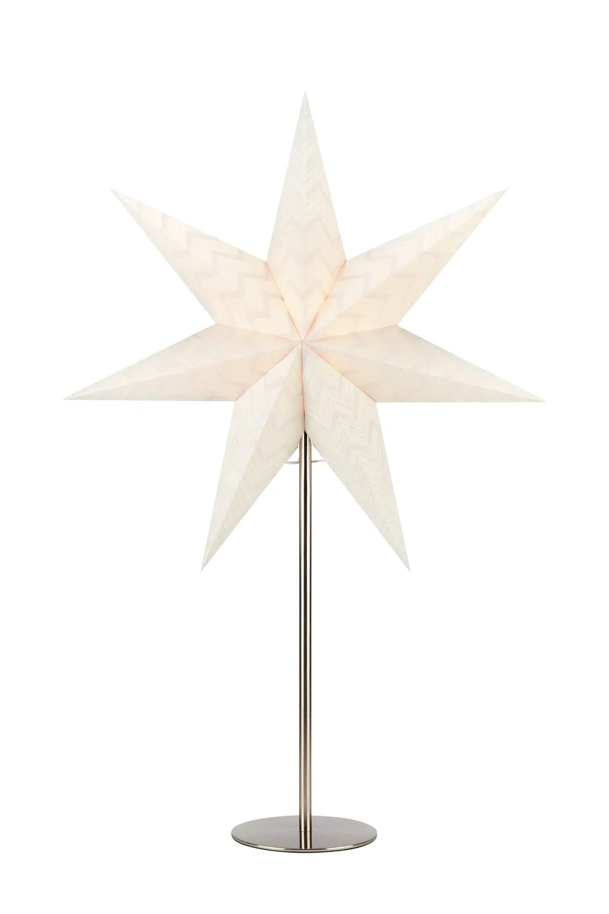 Admira Table star 45cm steel/white