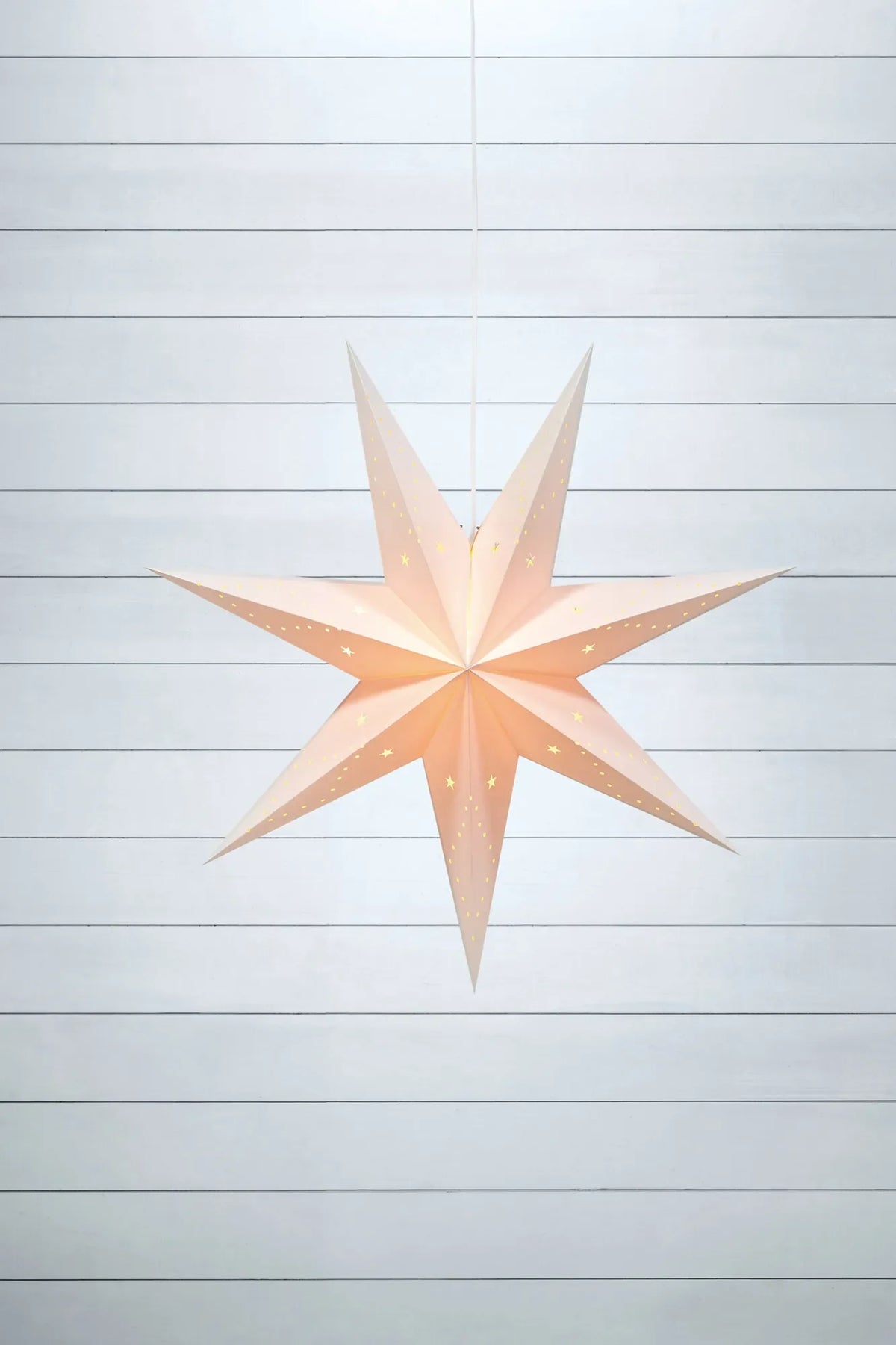 SATURNUS STAR PENDANT 75CM WHITE