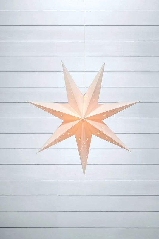SATURNUS STAR PENDANT 75CM WHITE