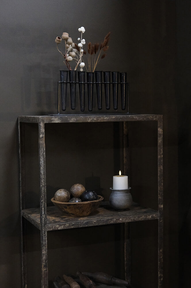 Arras Lille Lerpotte Med Metalring