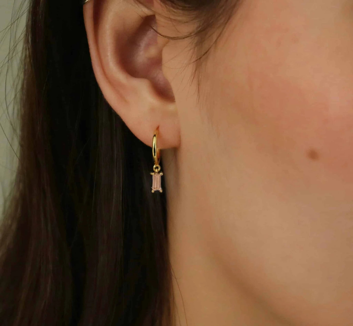 Monnik Champagne Øreringe 18K Forgyldt