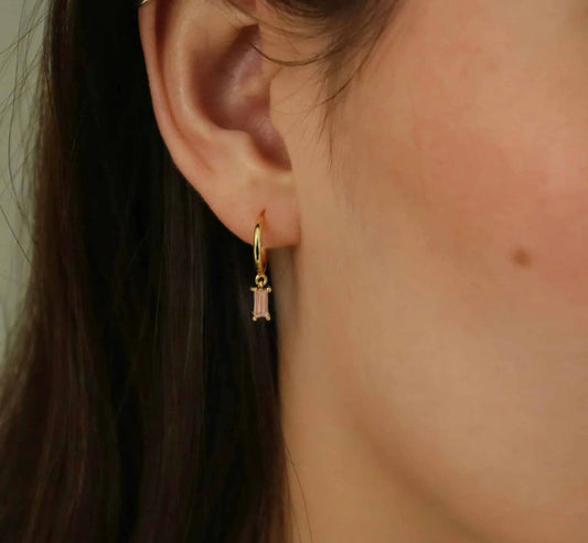 Monnik Champagne Øreringe 18K Forgyldt