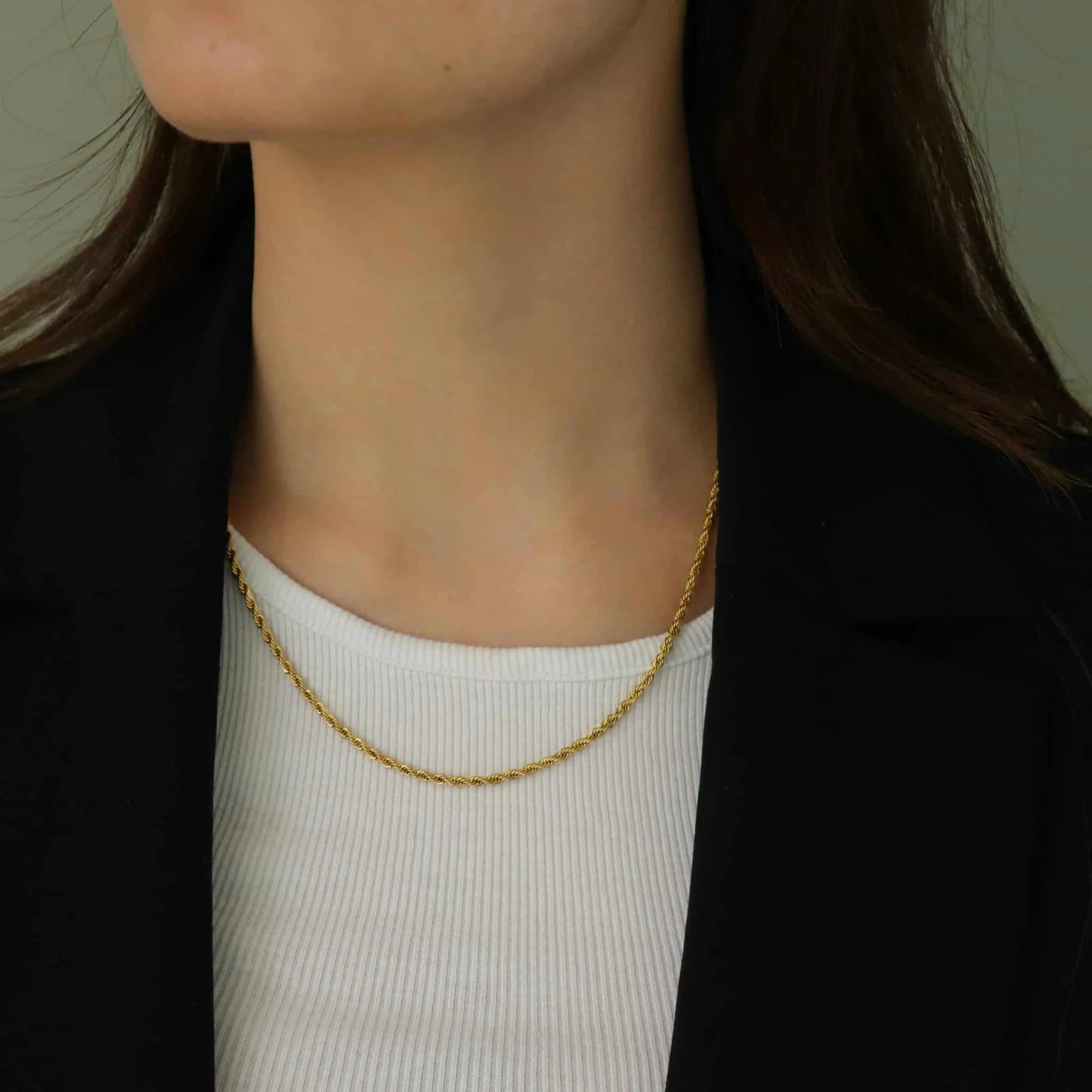 Rope Halskæde 18K Forgyldt