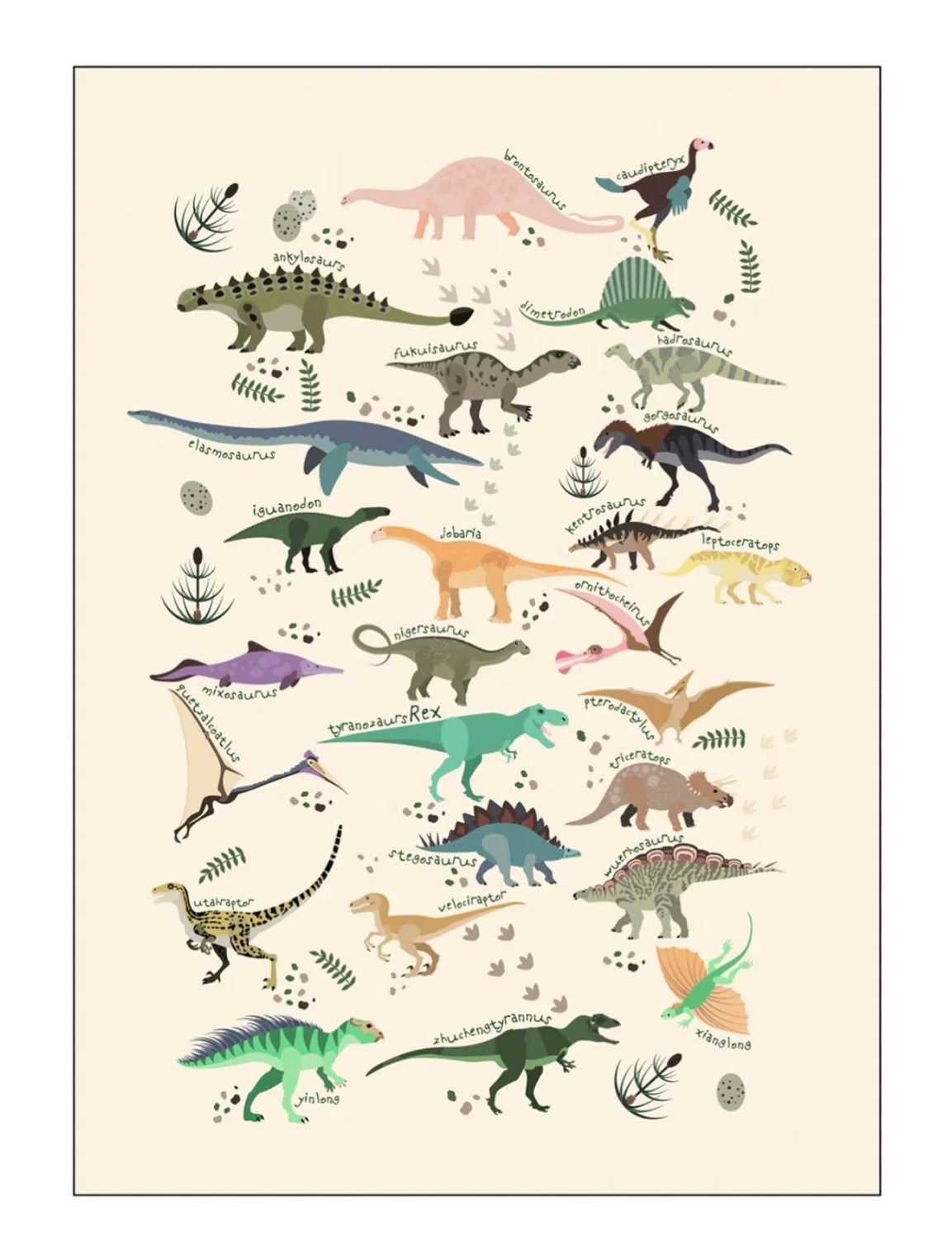 Dinosaurer 70x100 cm