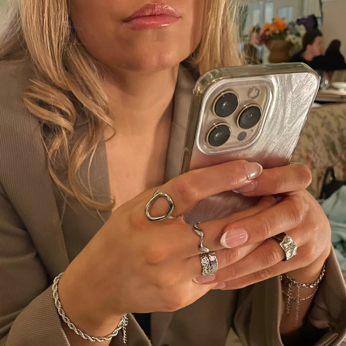 Silvia Ring Sølv - vandfast