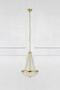 GRÄNSÖ CHANDELIER 2L 40CM BRUSHED BRASS/MC