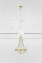 GRÄNSÖ CHANDELIER 2L 40CM BRUSHED BRASS/MC