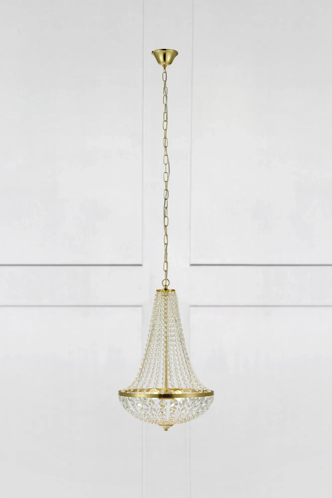 GRÄNSÖ CHANDELIER 2L 40CM BRUSHED BRASS/MC
