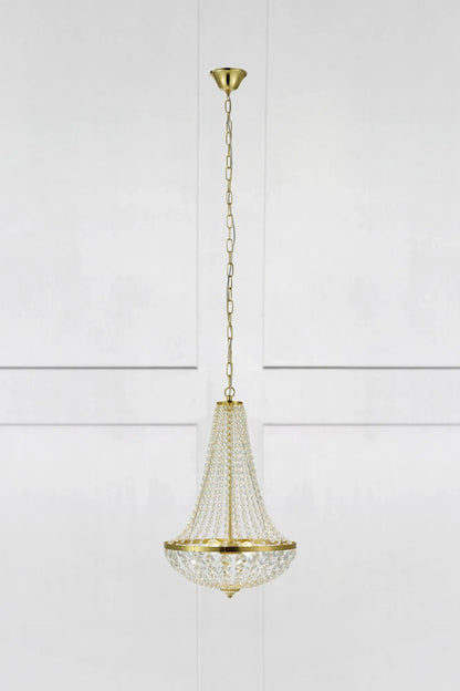 GRÄNSÖ CHANDELIER 2L 40CM BRUSHED BRASS/MC