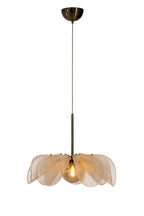 STYRKA PENDANT 1L 63CM BEIGE/ ANTIQUE BRASS/AMBER