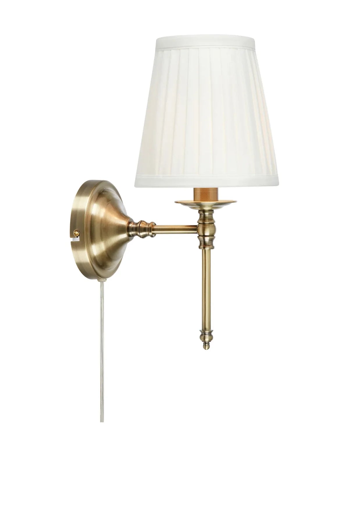Manor Wall Lamp Brass/White