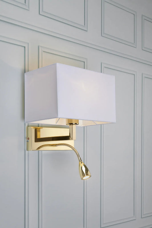 Savoy Bedside Lamp Brass