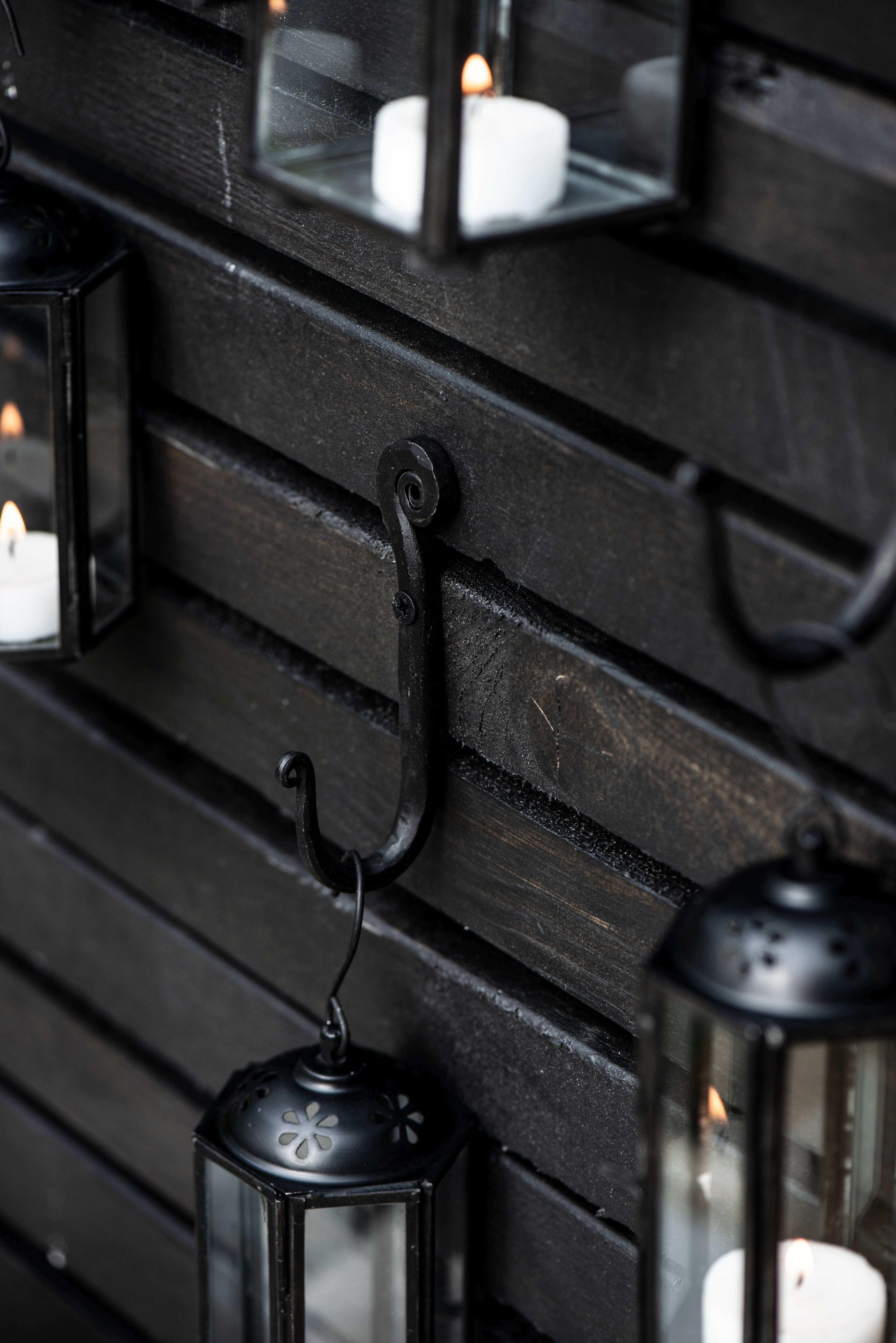 Knage enkelt m/cirkelmønster foroven håndlavet