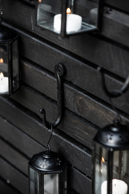 Knage enkelt m/cirkelmønster foroven håndlavet