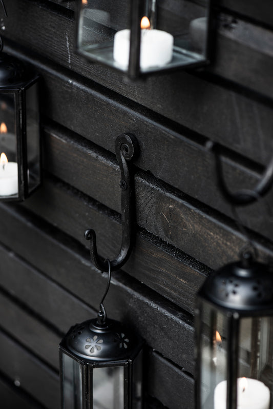 Knage enkelt m/cirkelmønster foroven håndlavet