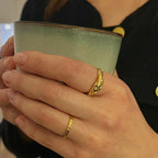 Aya Ring 18K Forgyldt vandfast