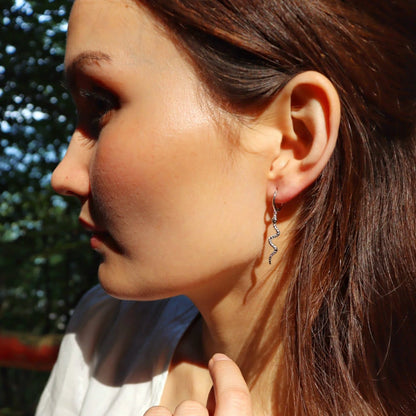 Snakey øreringe 925S Sølv vandfast