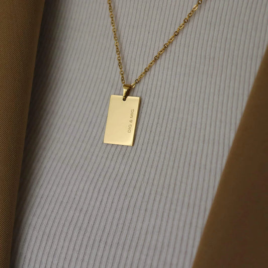 DIG & MIG Halskæde 18K Forgyldt - vandfast