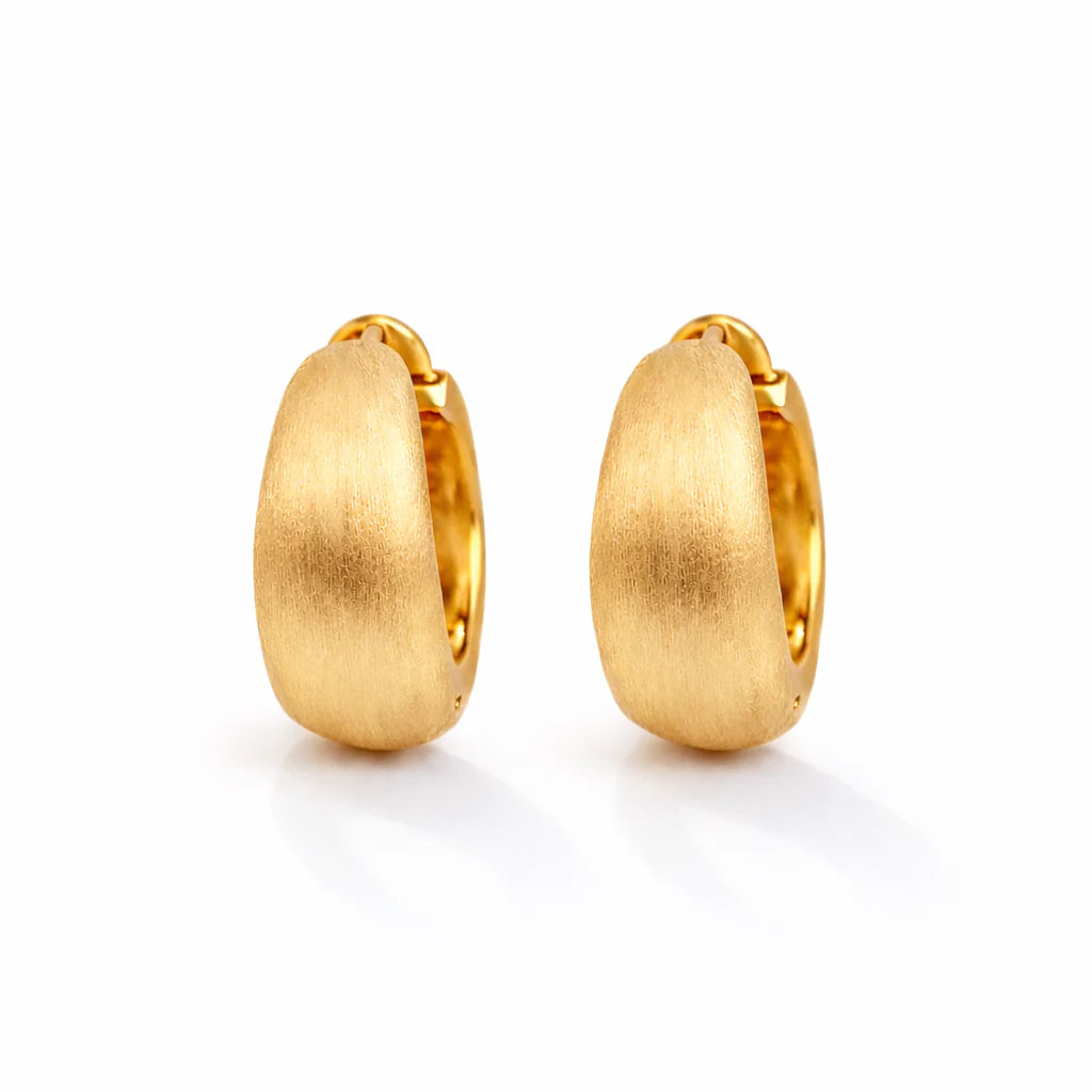 Matt Siri Hoops 18k Forgyldt