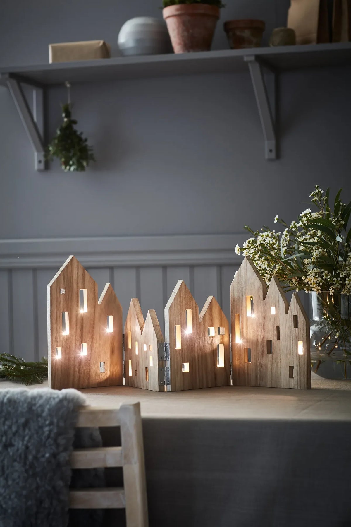 VIEW TABLE DECORATION BIG LED NATURAL