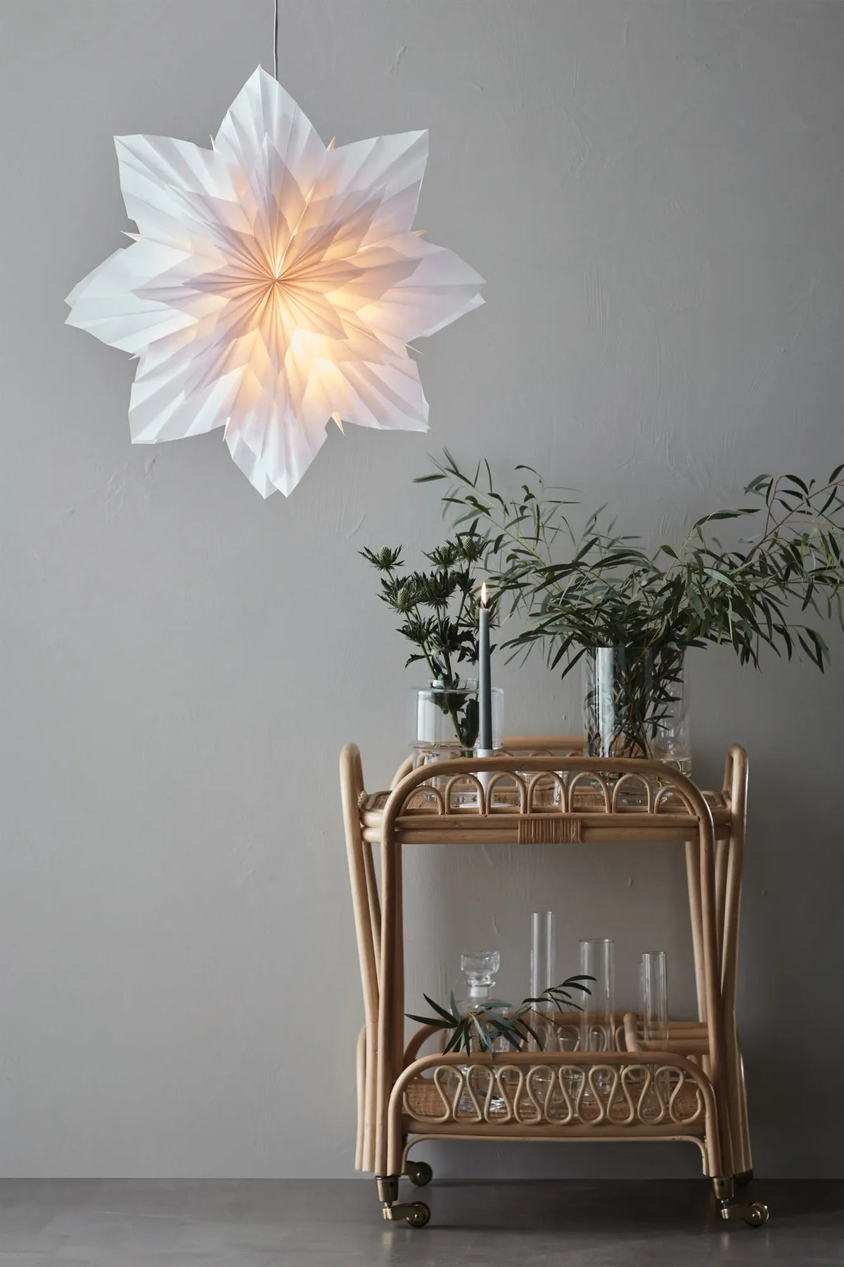 Neela Pendant star 56cm white