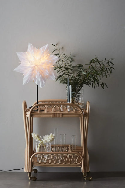 Neela table star 45cm white/ black