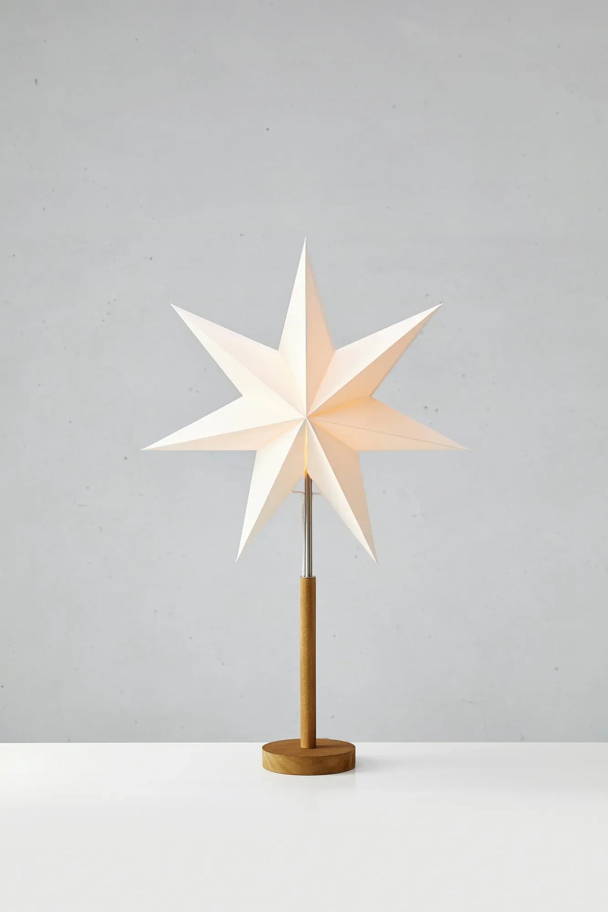 SPERANZA TABLE STAR 45 STAINED BROWN/WHITE