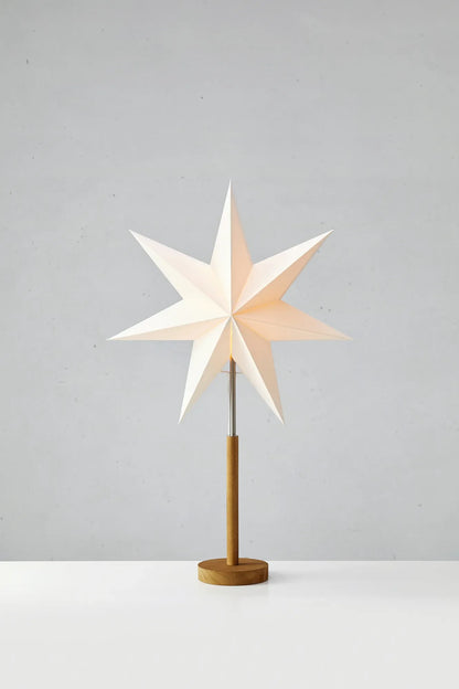 SPERANZA TABLE STAR 45 STAINED BROWN/WHITE
