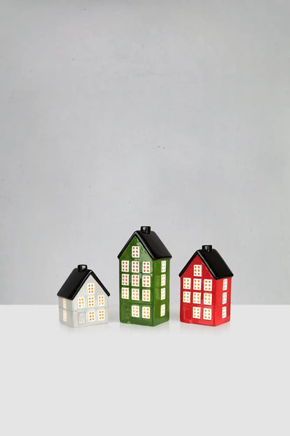 PORTREE TABLE DECORATION 3-SET MULTICOLOUR B/O