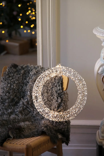 Elyra Pendant Decoration 35cm white