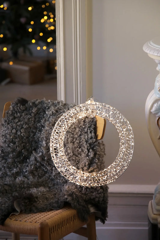 Elyra Pendant Decoration 35cm white