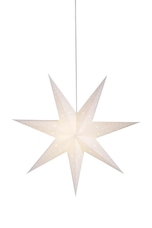 SATURNUS STAR PENDANT 75CM WHITE