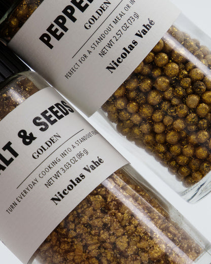 Gift box, Golden salt & seeds + pepper mix, 86|73 g|g