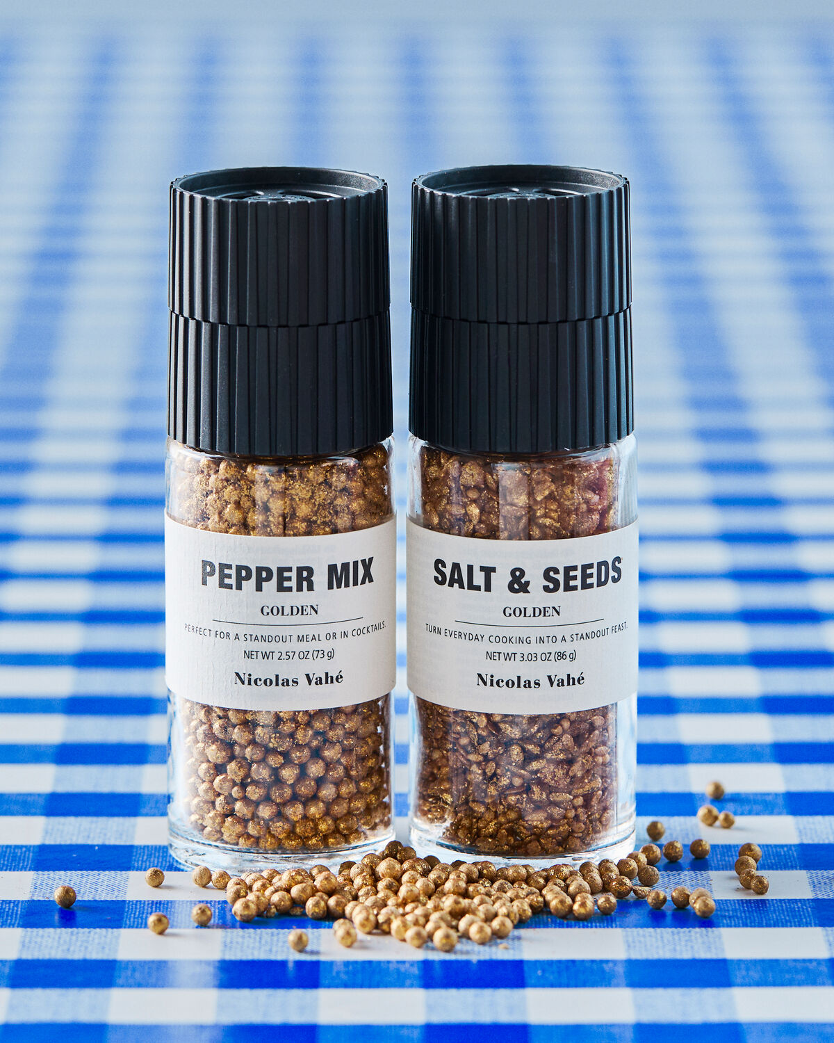Gift box, Golden salt & seeds + pepper mix, 86|73 g|g