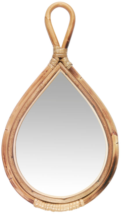Håndspejl m/bambuskant