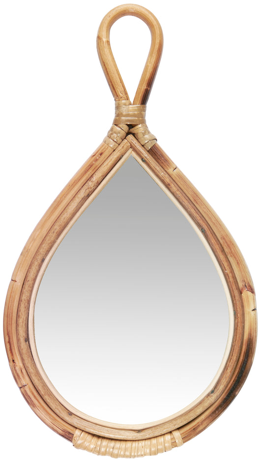 Håndspejl m/bambuskant