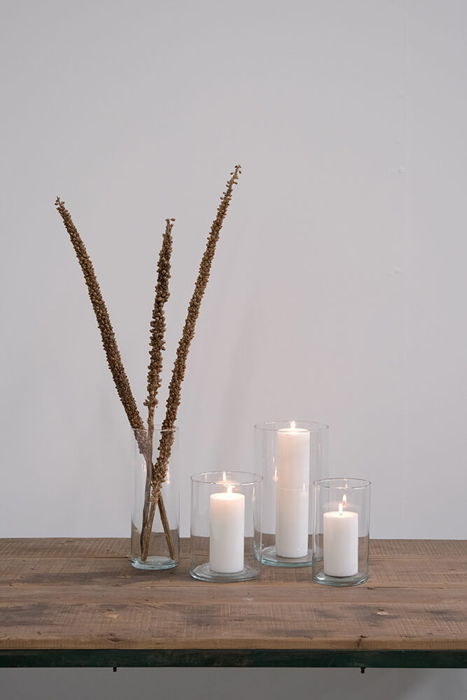 Streep cylinderglasvase