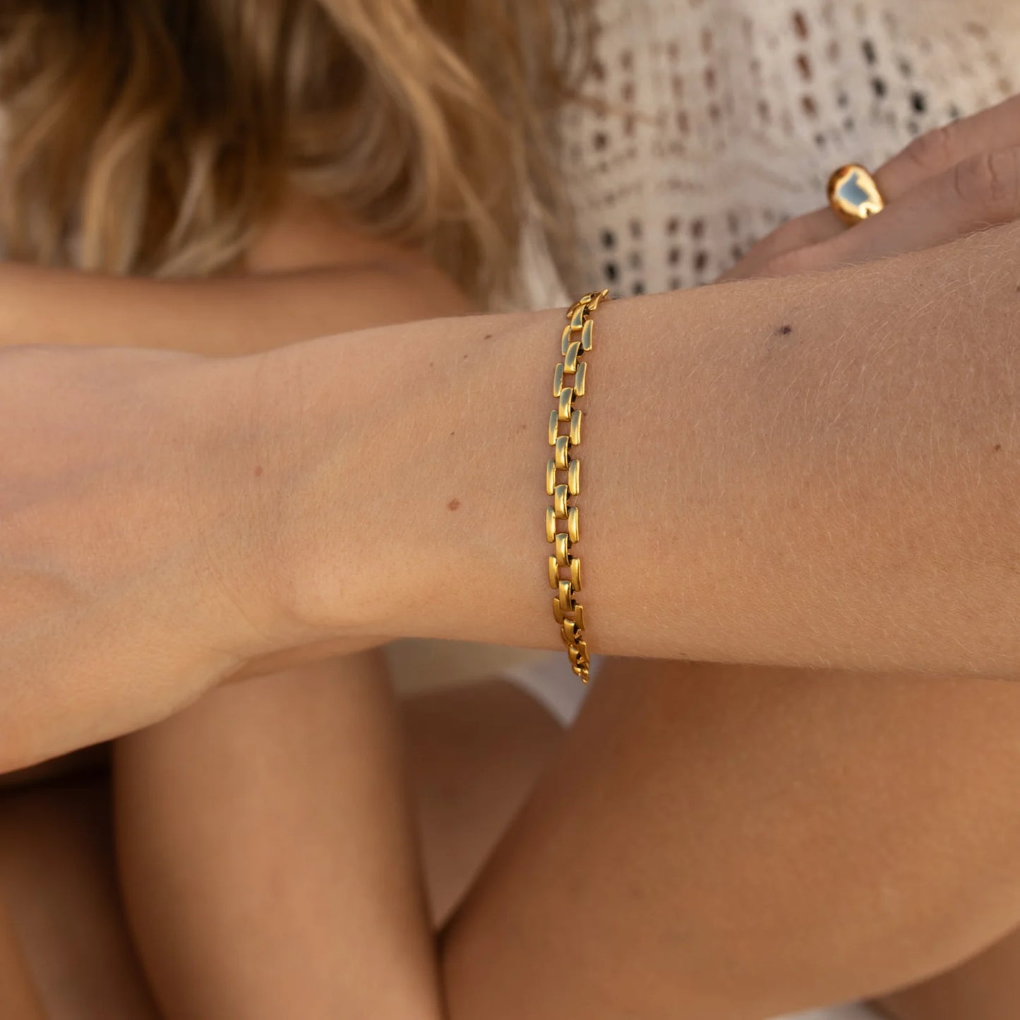 BRICK PATTERN ARMBÅND -  vandfast