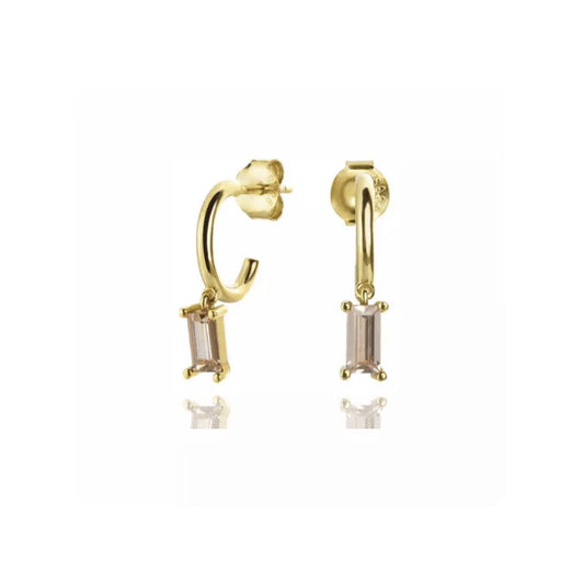 Monnik Champagne Øreringe 18K Forgyldt