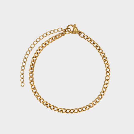 Classic Chain Armbånd – Guld / 3 mm