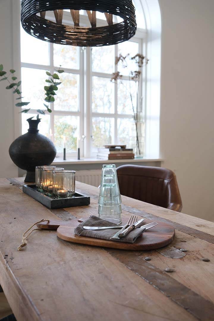 Pelle Skærebræt Med Håndtag