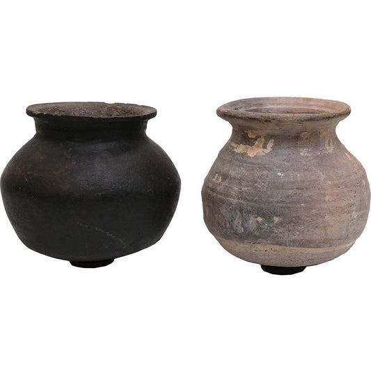 Arras Lille Lerpotte Med Metalring