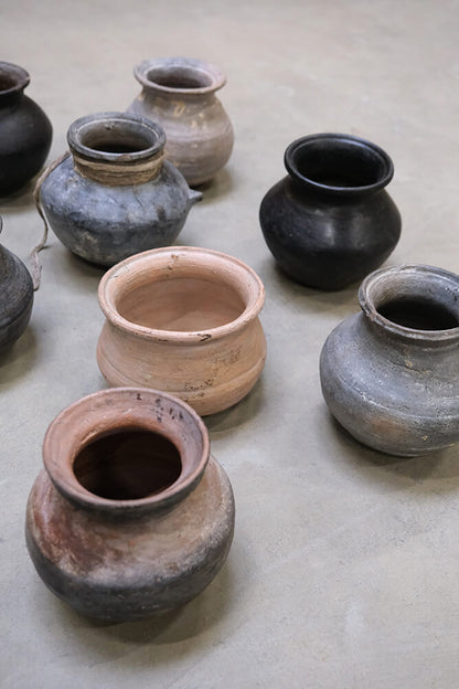 Arras Lille Lerpotte Med Metalring