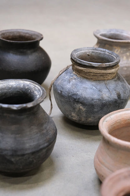 Arras Lille Lerpotte Med Metalring