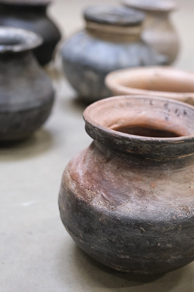 Arras Lille Lerpotte Med Metalring