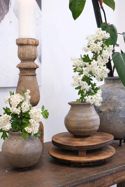 Arras Lille Lerpotte Med Metalring