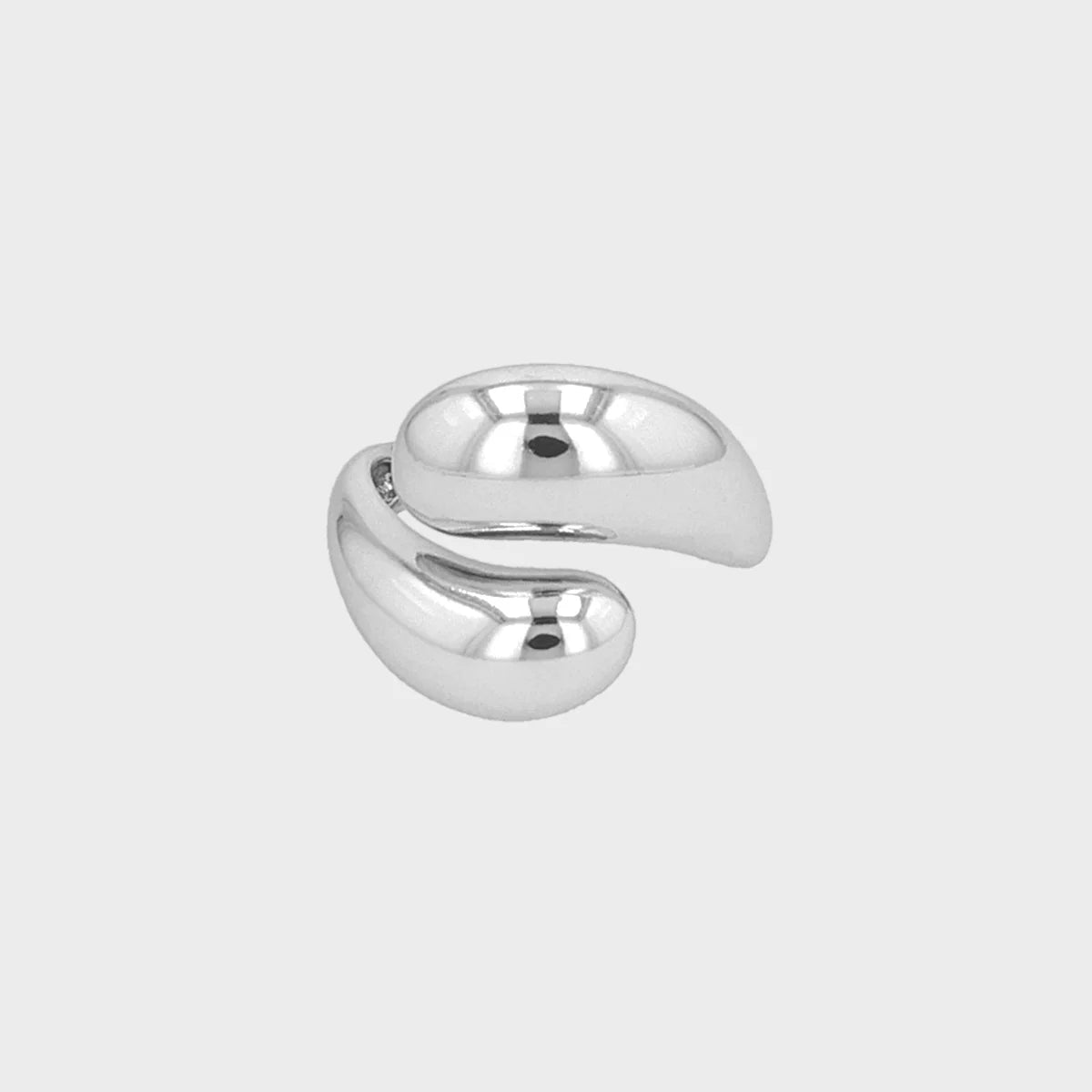 Double Goccia Ring sølv - vandfast