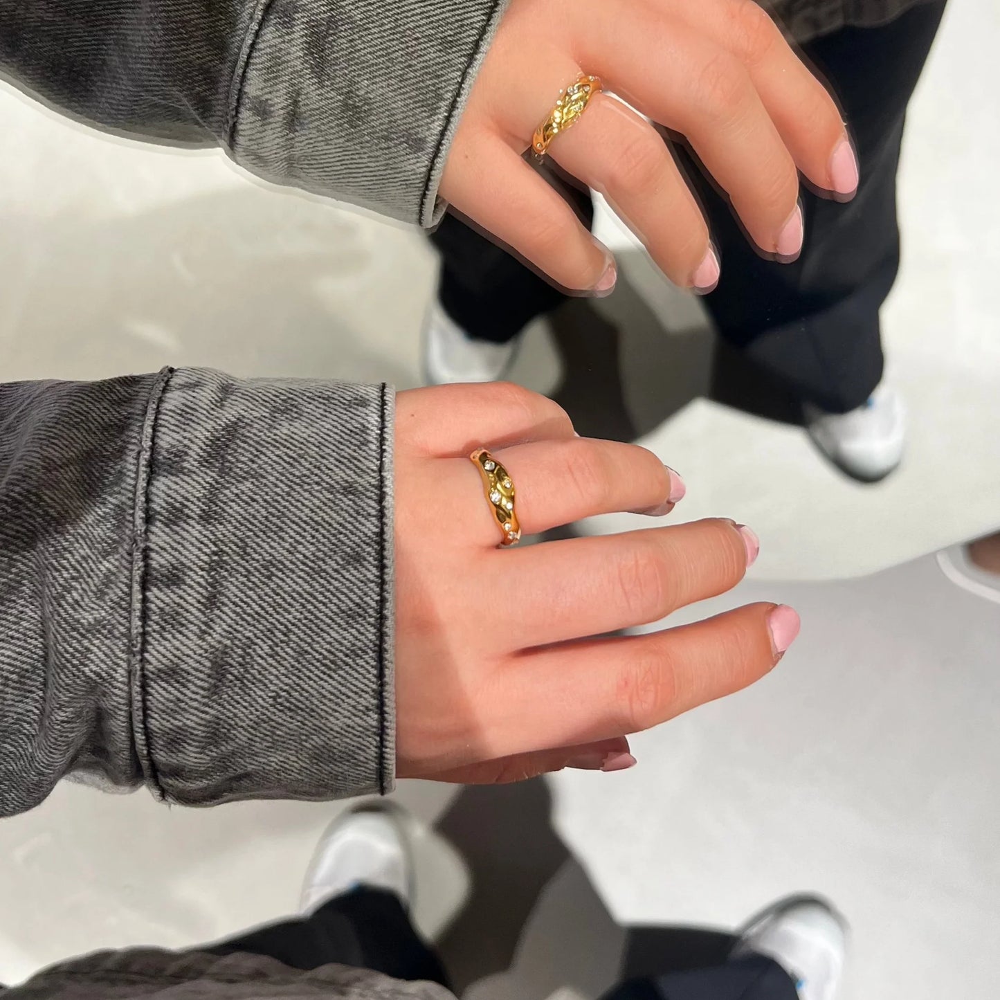 Aya Ring 18K Forgyldt vandfast